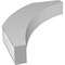 Ekena Millwork 3 1/2-in. W x 20-in. D x 26-in. H Thorton Architectural Grade PVC Knee Brace BRCP035X20X26THR - alternate 2